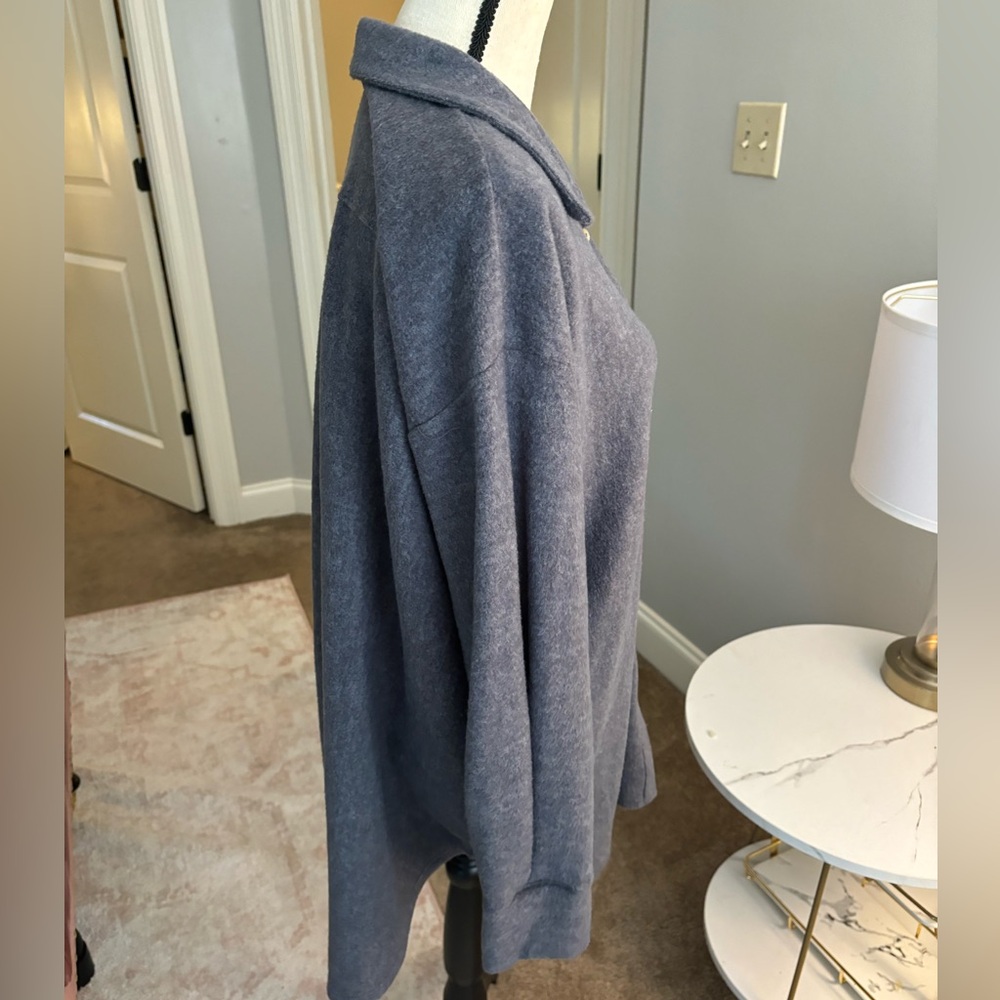 Brushed Button Front Collared Top-Nally And Millie - image 7